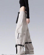 Carregue a imagem no visualizador da Galeria, Women’s Techwear Streetwear Cargo Pants - Sweatpants

