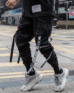 Carregue a imagem no visualizador da Galeria, Techwear Streetwear Cargo Jogger Pants With Straps

